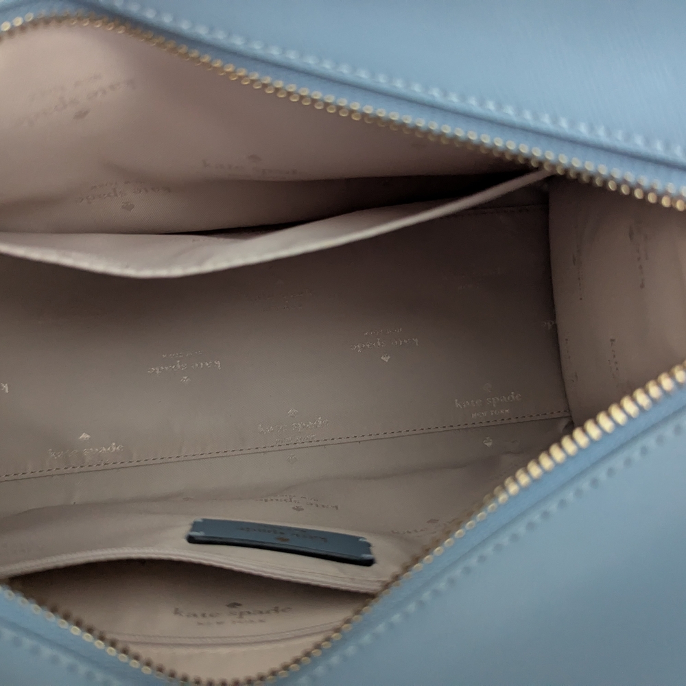 kate spade Light Blue Floral Embellished Crossbody Satchel - Picture 4 of 4
